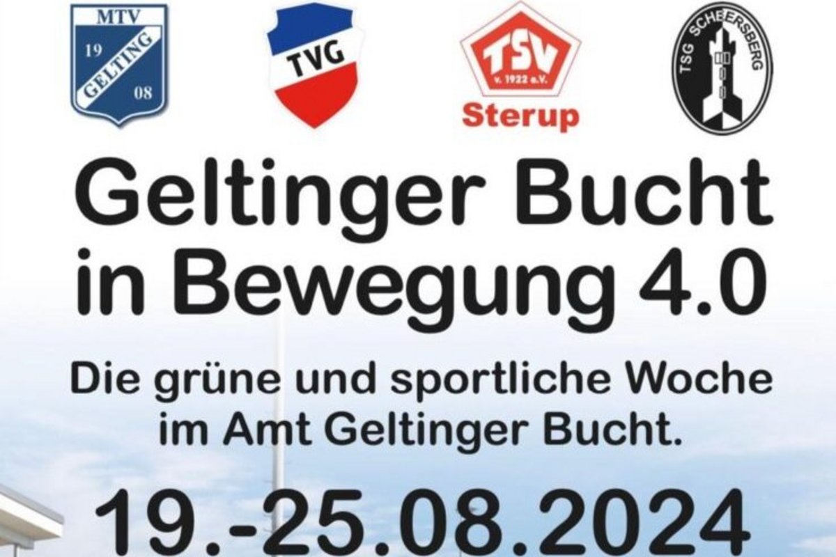 Plakat Geltinger Bucht in Bewegung 4.0